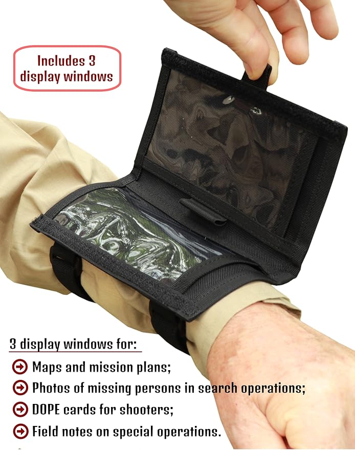 Underalert Tactical Wristband Dope Card Holder Sniper Data Book Quarterback - Image 4