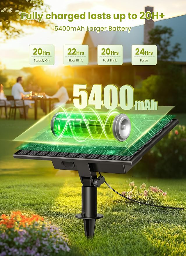 Brightown 158FT Solar String Lights Outdoor Waterproof - Image 4
