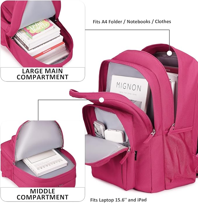 abshoo Classical Basic Travel Backpack - Image 2