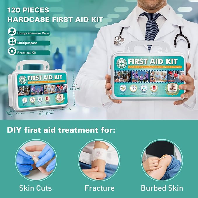 General Medi 120 Pieces Hardcase First Aid Kit - Image 3