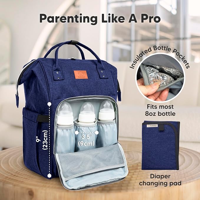 KeaBabies Baby Diaper Bag Backpack - Image 4