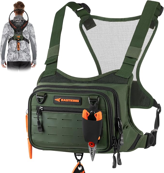 KastKing Bait Boss Water-Resistant Fishing Chest Pack by KastKing