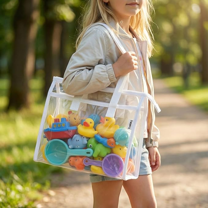 HOLAY 4 Pack Clear Toy Storage Bags - Image 5