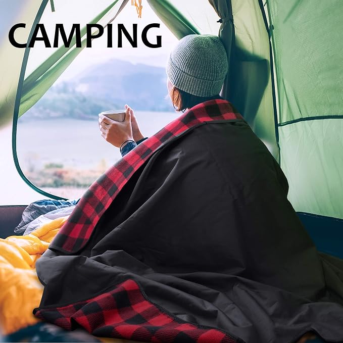 Tirrinia Large Waterproof Outdoor Blanket, Soft Warm Windproof Stadium Blanket - Image 5