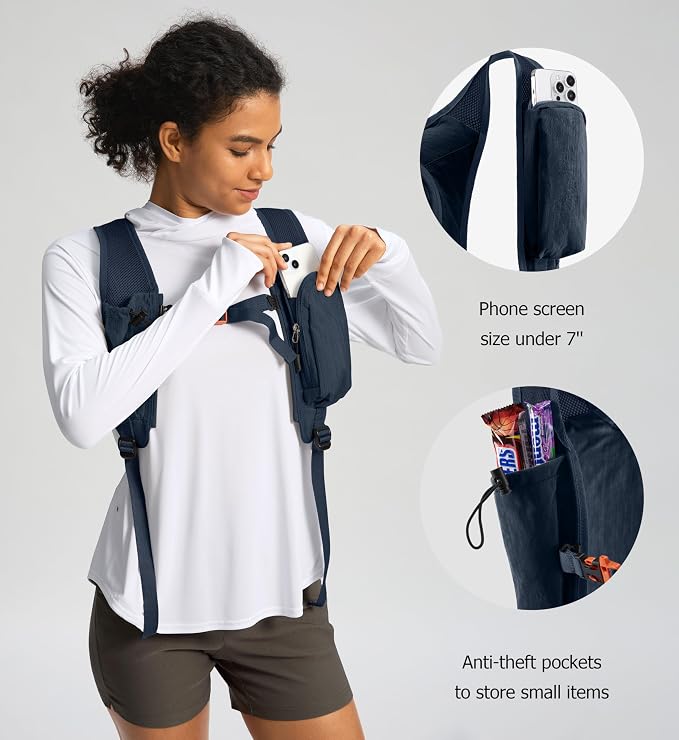 Uselike 10L Small Hiking Backpack Travel Daypack Lightweight Packable Back Pack - Image 4