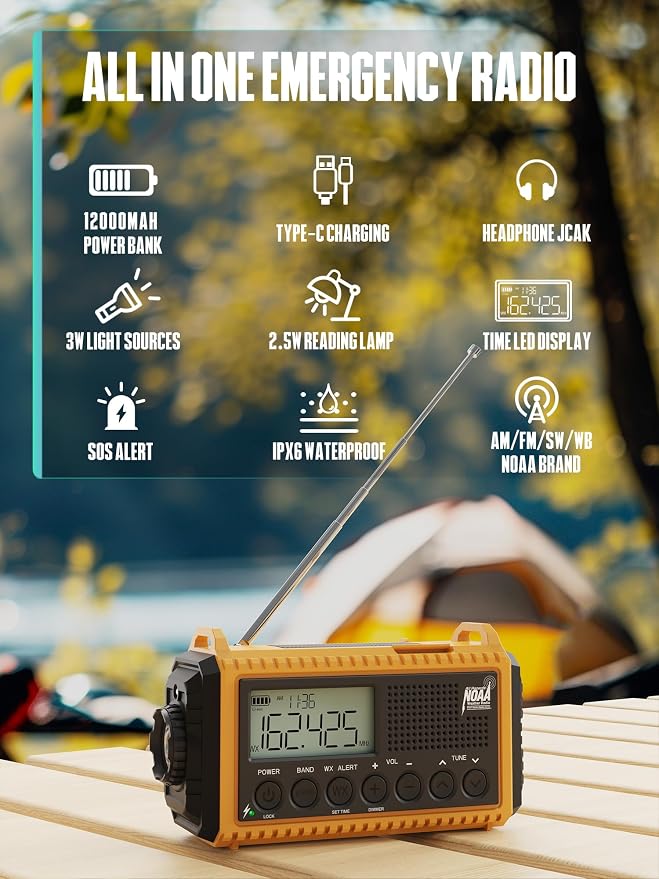 Emergency Radio 12000mAh - Image 3