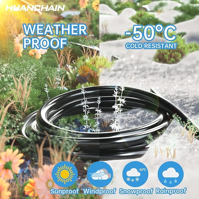 HUANCHAIN 10 FT 2 Pack Outdoor Extension Cord Waterproof, 16/3 Gauge 3 Prong - Image 6