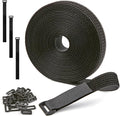1" x 15ft Nylon Hook and Loop Cable Straps Roll by NBTORCH