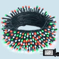 JMEXSUSS 200 LED Red White and Green Christmas Lights Outdoor, 66ft Connectable by JMEXSUSS