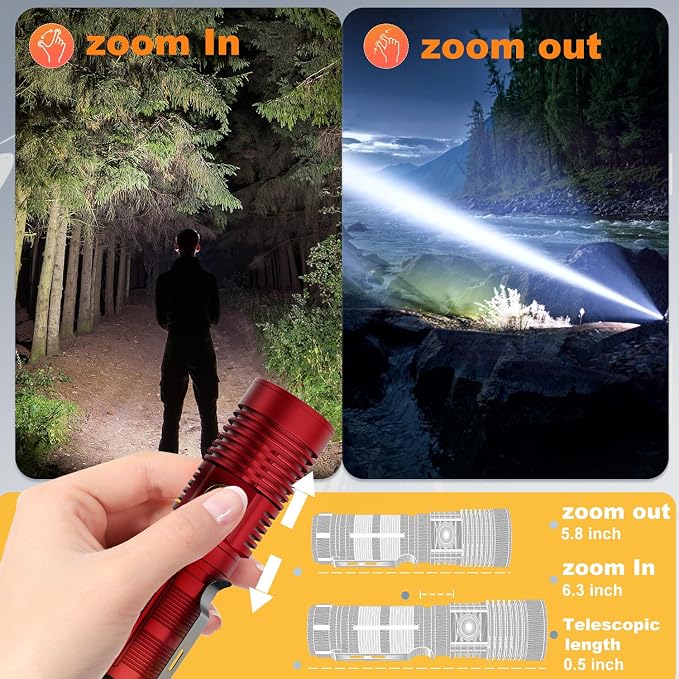 Hoxida Small Tactical Flashlights High Lumens - Image 5
