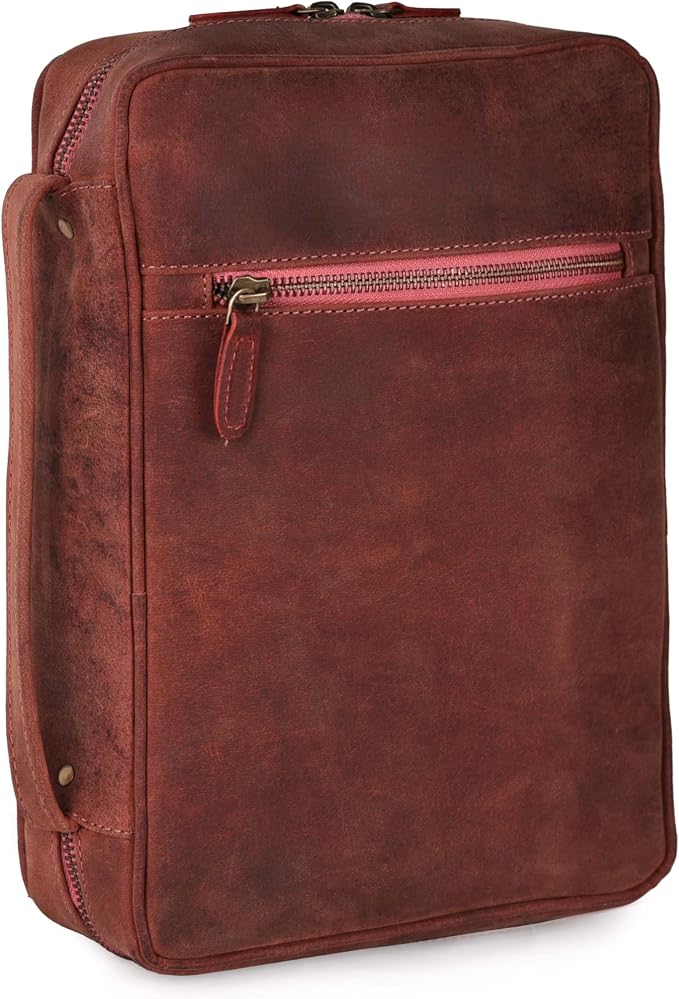 LEATHER VILLAGE Genuine Leather Bible Cover by LeatherVillage