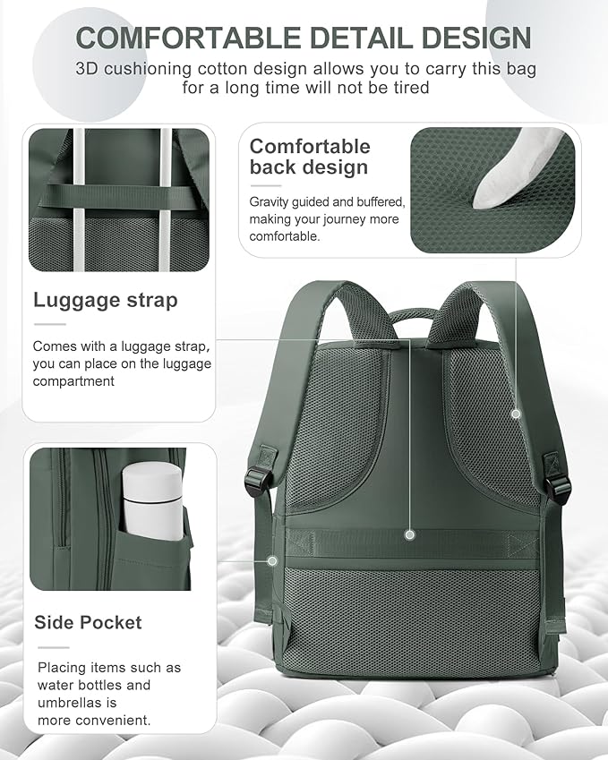coowoz Large Travel Backpack Carry On - Image 6