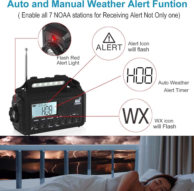 Auto NOAA Digital 5000 Weather Radio - Image 2