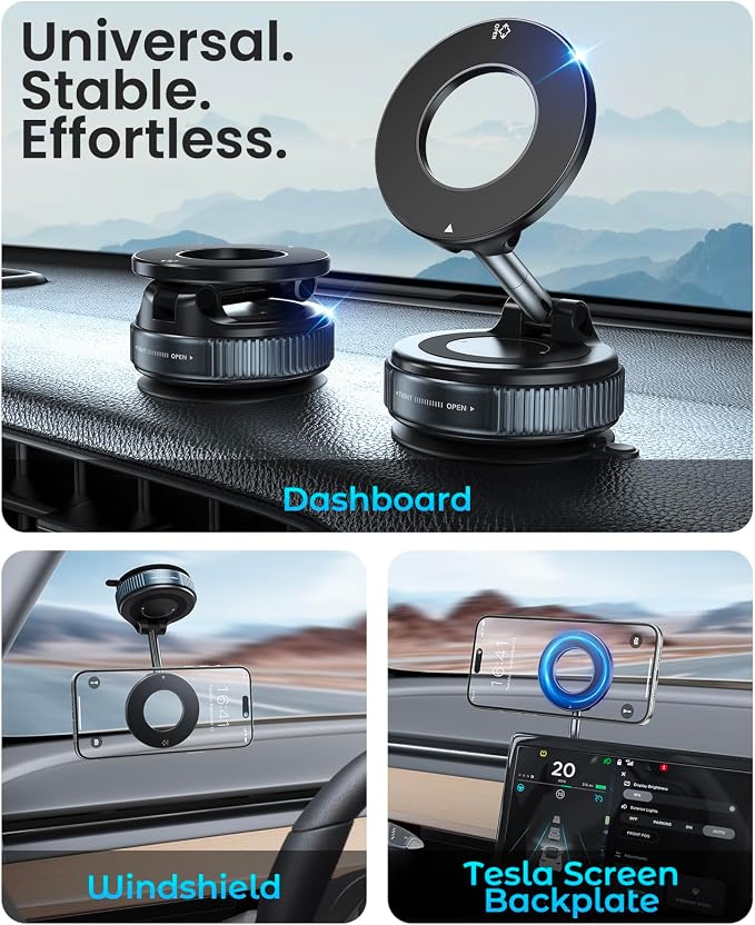 Jononser Magnetic Suction Cup Phone Mount - Image 2