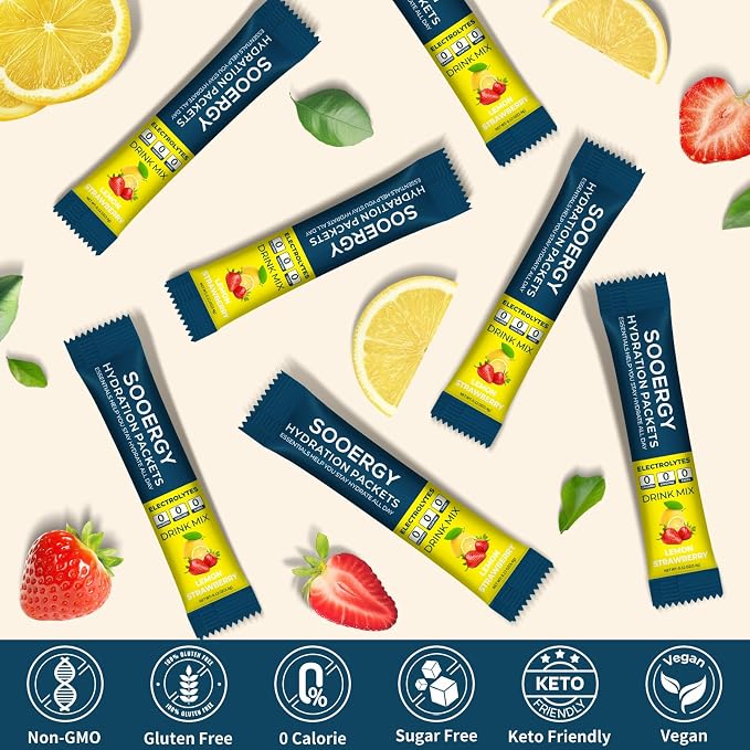Electrolytes Powder Packets Sugar Free Hydration Packets, Liquid Daily IV - Image 4