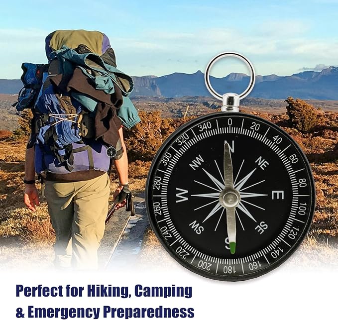 Pocket Compass, 2 Pieces Mini Compass - Image 6