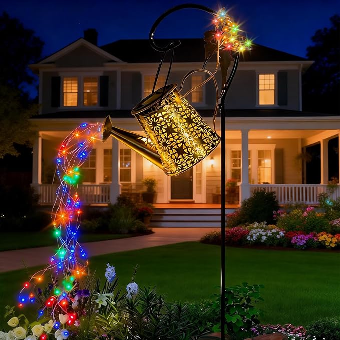 SRNPMIU Solar Watering Can Light, Solar Outdoor Decorative, Garden Decor Lights by Unknown