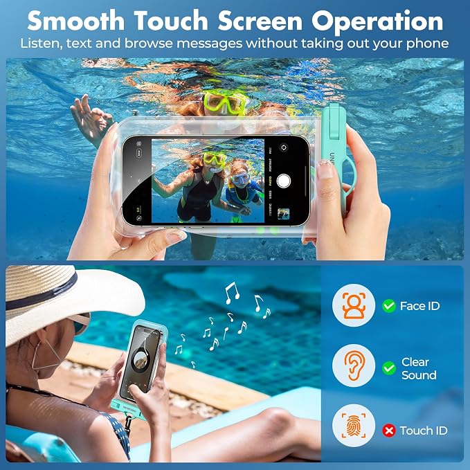 UNBREAKcable Waterproof Phone Pouch-2 Pack IPX8 Waterproof Phone Case - Image 3