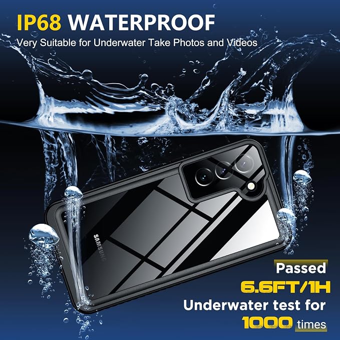 SPIDERCASE for Samsung Galaxy S22 Waterproof Case, IP68 Water Resistance Full - Image 4