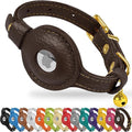 OOPSDOGGY Leather AirTag Cat Collar by OOPSDOGGY