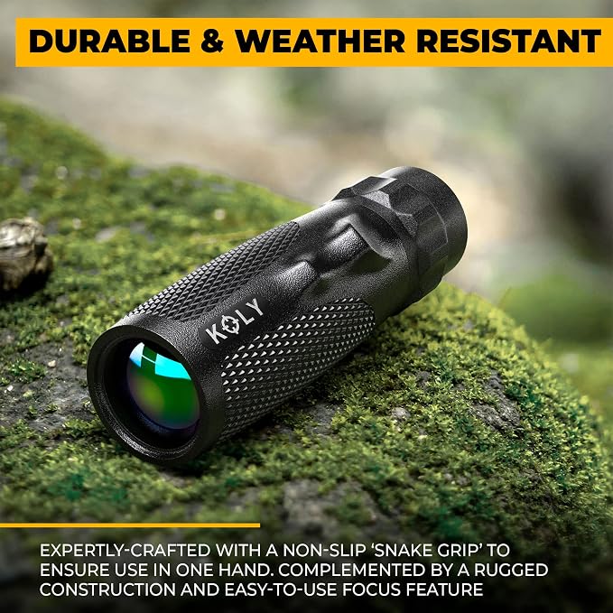 Koly BAK-4 Prism 10X25 Monocular Telescope, Compact Weather Resistant Scope - Image 3