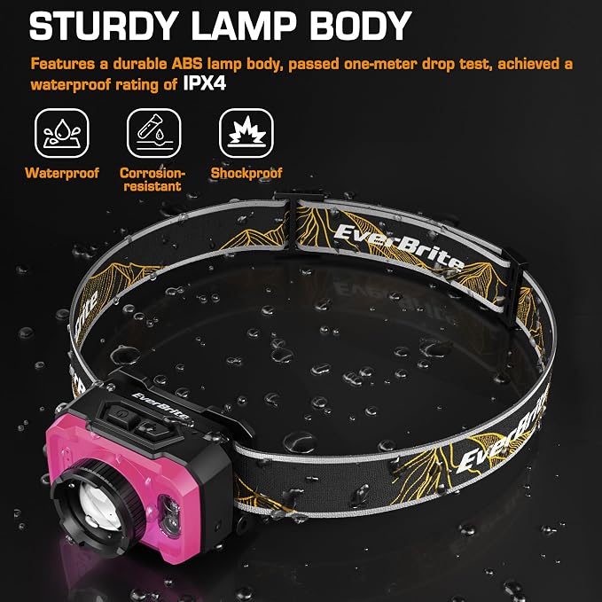 EverBrite 600 Lumen Headlamp, Rechargeable Headlight - Image 7