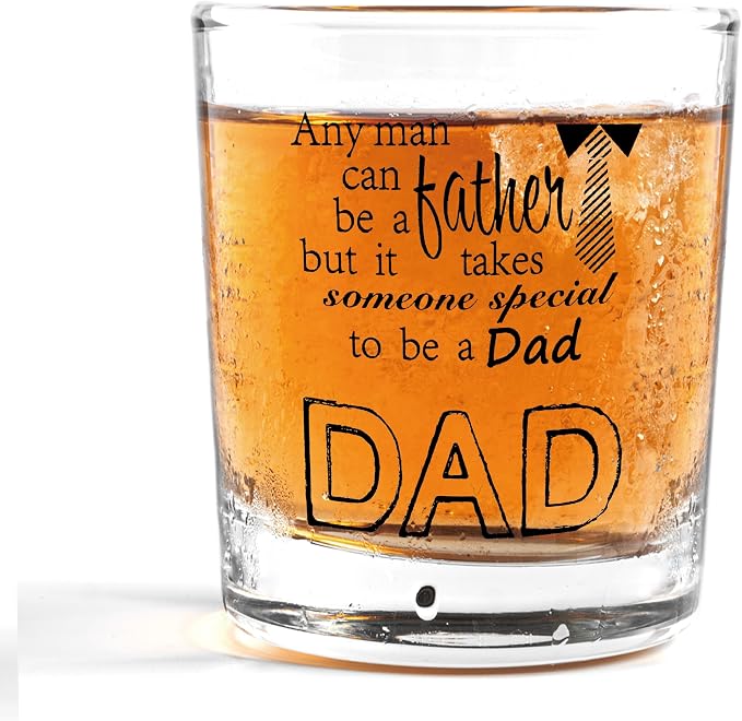 Nogrit Dad Whiskey Glasses 10 oz, Best Dad Gifts by Nogrit