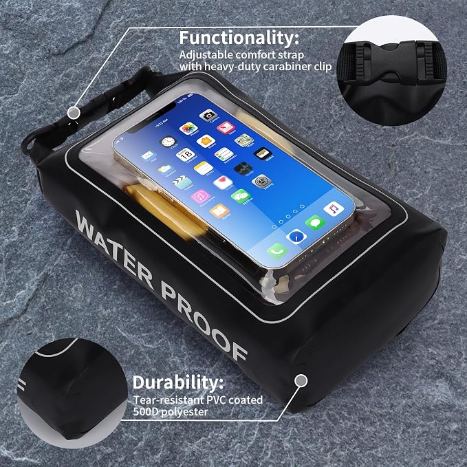 IP68 Waterproof Dry Bag, 2L - Image 5