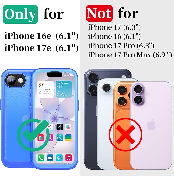 Cozycase TOP Protective Full Body Frosted Blue Case - Image 3