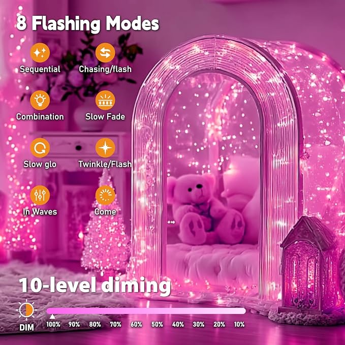 ZSJWL 6 Pack Rechargeable Fairy Lights - Image 7