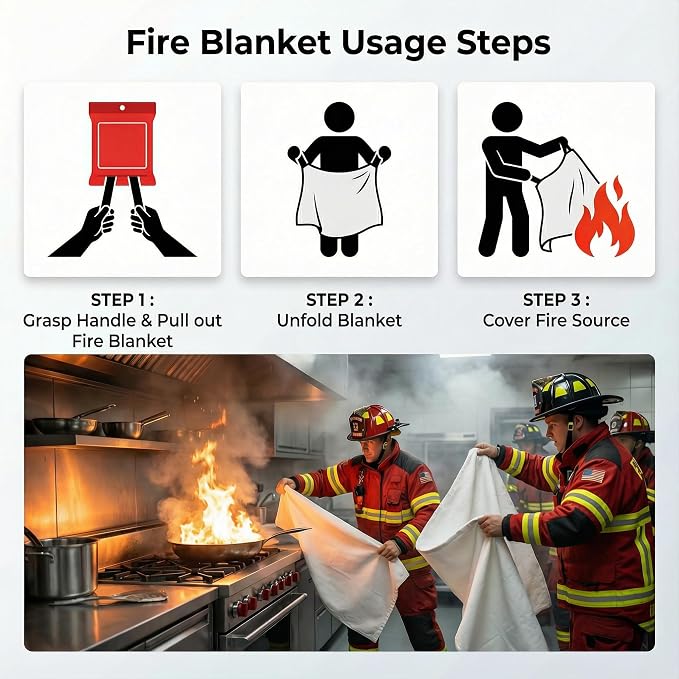 Emergency Fire Blanket for Home and Kitchen - Image 4