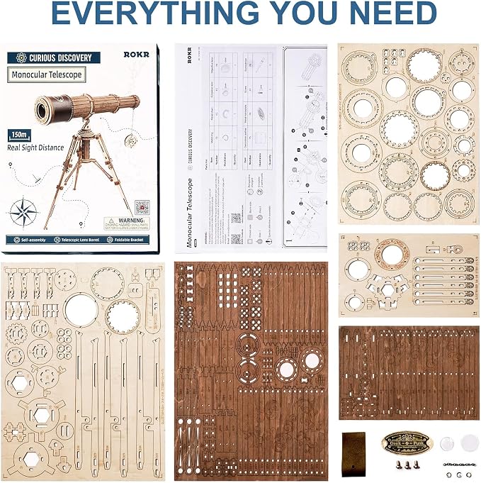 ROKR 3D Wooden Puzzles-Model Building Kits-DIY Kits - Image 7