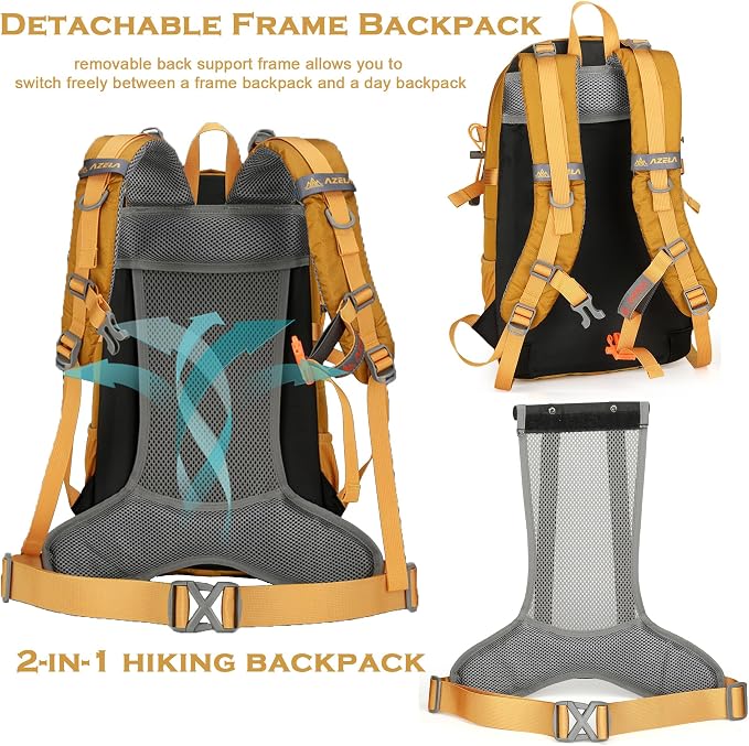 35L Hiking Backpack Detachable Frame Backpack - Image 5
