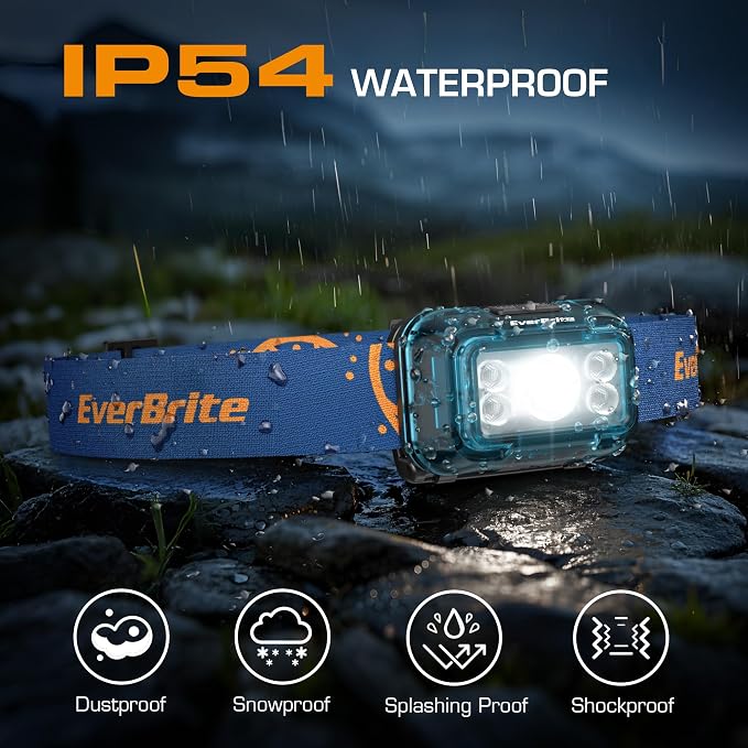 EverBrite Rechargeable Headlamp, 2 Pack Kids Headlamp - Image 5