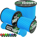 Reflective Paracord Rope 750 lb - 500ft 5/32" Parachute Cord 4MM 12-Strand para by Triberion