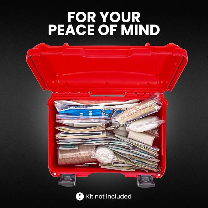 NANUK 909 Waterproof First Aid Box Empty – Durable, Medical First Aid Organizer - Image 3