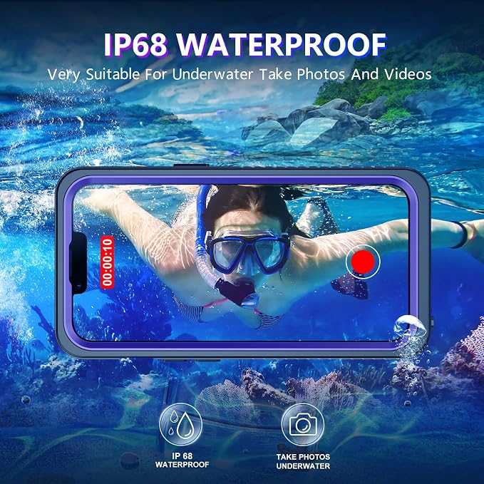 Temdan Compatible with iPhone 13 Case Waterproof, Built-in Screen & Camera - Image 2