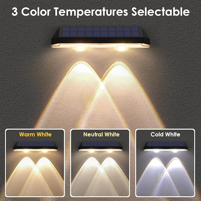 LIANGLOME Solar Fence Lights - Image 3