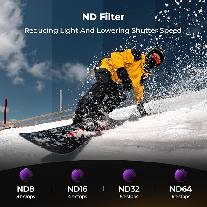 K&F CONCEPT 6Pack HD Filter Kit Compatible - Image 3