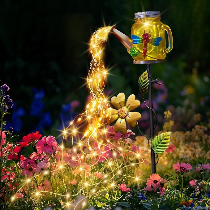 SRNPMIU Solar Watering Can Light, Yard Outdoor Decor Lights, IP65 Waterproof by Unknown