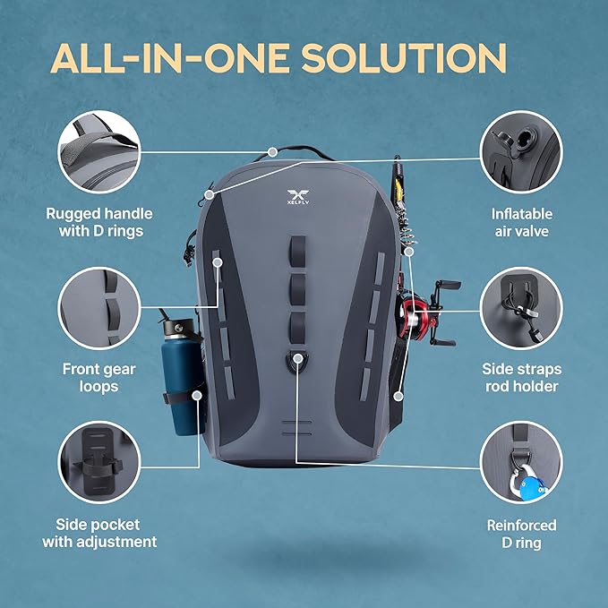 Xelfly Waterproof Fishing Backpack G2 - Image 3