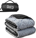 Waterproof Outdoor Blanket 62”X 51” Packable, Stadium Blankets by sowwon