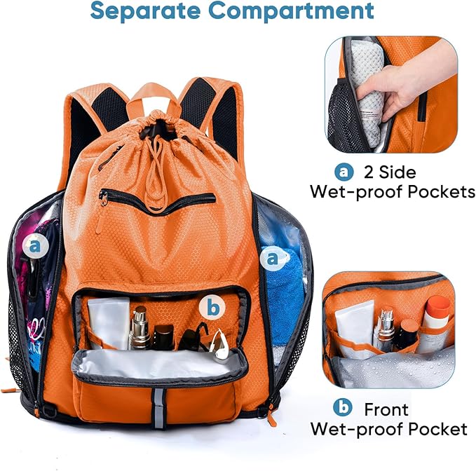 Large Beach Backpack Waterproof Sandproof - Image 4