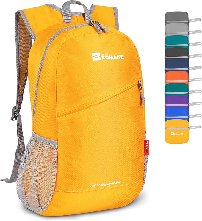 ZOMAKE Lightweight Packable Backpack 20L, Foldable Backpacks Small Daypack by ZOMAKE