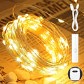 Lakumu 33FT 100 LED Fairy Lights: Rechargeable Battery Operated, Timer by Lakumu