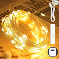 Lakumu 66FT Fairy Twinkle Lights Battery Operated, 100 LEDs Rechargeable by Lakumu