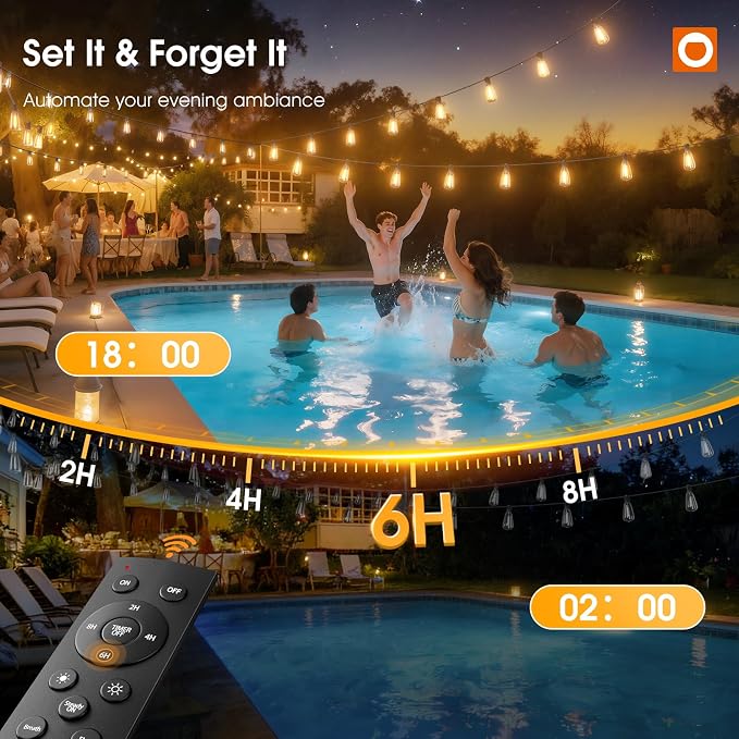 addlon 198FT Outdoor String Lights - Image 6