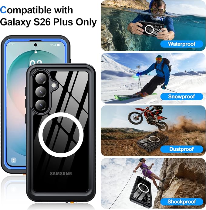 ANTSHARE IP68 Waterproof Case for Samsung Galaxy S26 Plus - Image 8