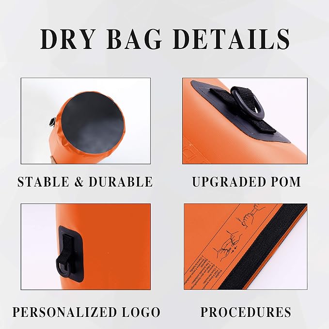 IDRYBAG Dry Bag for Kayaking Waterproof 2L/5L/10L/15L/20L, Small Dry Sack - Image 2