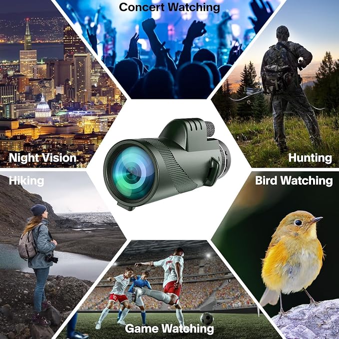 Monocular-Telescope 80x100 High Powered Monoculars High Definition - Image 5